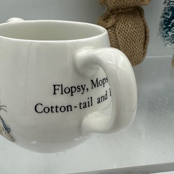 Wedgwood Peter Rabbit Beatrix Potter Child's Bowl and Cup England Vintage - Picture 8 of 11